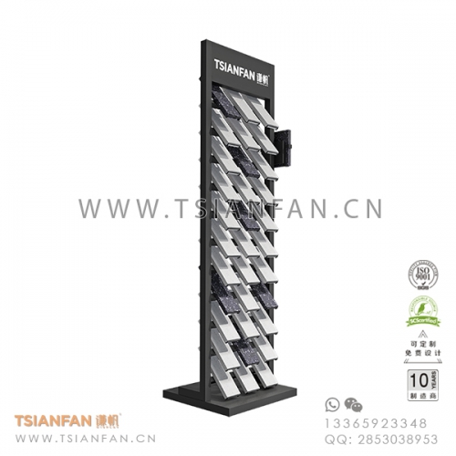 定制-石英石样品架-石材落地式展示架-质量有保障